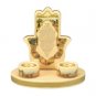 19cm Ceramic Candlesticks with Scenic Jerusalem and Eshet Chayil