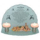 Candle Display with Jerusalem and Prayer