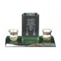 13 cm Crystal Candlesticks with Blessing