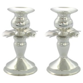 Ruffle Stemmed Candlesticks