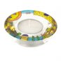 Yair Emanuel Glass Candle Holder with Jerusalem Wall Design