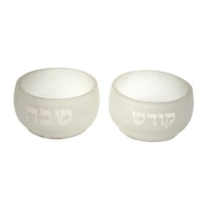 Glass Candlesticks for Shabbat