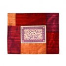 Yair Emanuel Embroidered Blech Cover in Deep Red with Birds