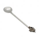 Long Sterling Silver Honey Spoon with Bee on Top