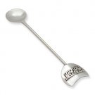 Sterling Silver Honey Spoon with Hebrew Blessing