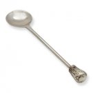 Sterling Silver Honey Spoon with Hammered Top