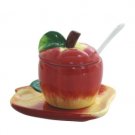 9x8 Centimeter Apple and Honey Dish in Ceramic