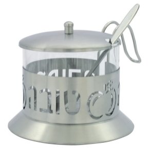 10 cm honey dish in silver