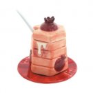 7x8cm honey dish in a painted ceramic