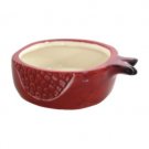 9x10 cm honey dish in ceramic with red engraving