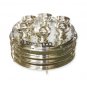 Sterling Silver Three Tier Passover Seder Plate with Hebrew Text