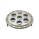 Sterling Silver Passover Seder Plate on Stand Kadesh Urchatz