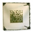 Sterling Silver Passover Seder Plate with Four Cups Design