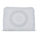 50cm Passover Pillow with Diamonds and Ruffled Trim
