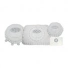 Four piece Passover seder set with silver embroidery