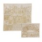 Yair Emanuel Set Of Matzah Covers With Golden Jerusalem Background
