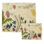 Yair Emanuel Silk Matzah Cover Set with The Seven Species on White Background