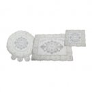 Three piece embroidered seder covers