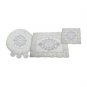 Three piece embroidered seder covers
