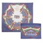 Pure Silk Yair Emanuel Maztah Cover Set With Seder Plate Design
