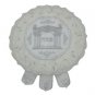 50cm lace seder cover with silver embroidery