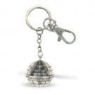 6 cm round key ring with engraved Tower of David