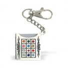 3 cm Nickel Key Holder with Tehilim