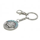 6 cm Nickel Hebrew Travel Prayer Key Holder