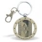 5 cm nickel key ring with Israeli flag and Star of David