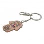 Jerusalem Copper Hamsa Keychain with Hoshen