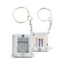 3x2.5 cm silver key ring with a Book of Psalms and engravings