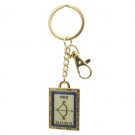 6 cm Zodiac Sagittarius Key Chain with Hebrew Travel Prayer