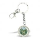 6 cm Jerusalem Designed Spinning Key Holder with Russian Travel Prayer