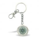 6 cm Star of David Russian Travel Prayer Spinning Key Holder