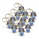 120 Piece Hamsa Keychains Set with Symbols of the Zodiac