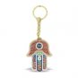 Multicolor Metal Hamsa Mazal Keyholder