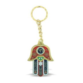 4 cm Chai Hamsa Key Holder