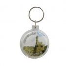 Oval Key Chain with Tower of David and Jerusalem
