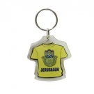 Hamsa T-Shirt Key Chain with Jerusalem