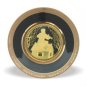 15 cm. Gold and Black Ceramic Plate with Fiddler on the Roof design