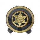 11cm Magen David Ceramic Plate in Russian