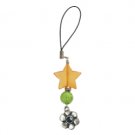 Acrylic Cellphone Pendant with Beaded Flower Pendant and Star