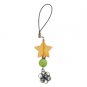 Acrylic Cellphone Pendant with Beaded Flower Pendant and Star