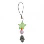 Acrylic Cellphone Pendant with Beaded Hamsa Pendant and Star