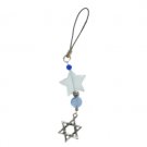 Acrylic Cellphone Pendant with Star of David and Star