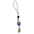 Cellphone Pendant with Hamsa Pendant and Gems