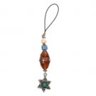Cellphone Pendant with Star of David Pendant and Gems