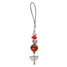 Cellphone Pendant with Hanukkah Menorah and Gems