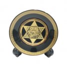 11cm Star of David Ceramic Plate with Jerusalem