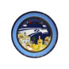 12cm Blue I Love Israel Ceramic Plate with Israel Flag